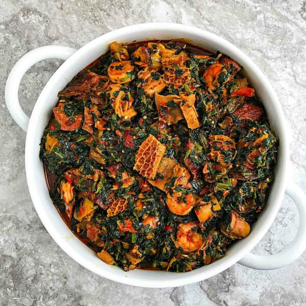 Pot Of Efo Riro Soup