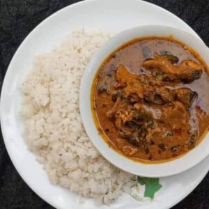 White Rice With Banga