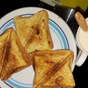 Toasted Bread With Tea
