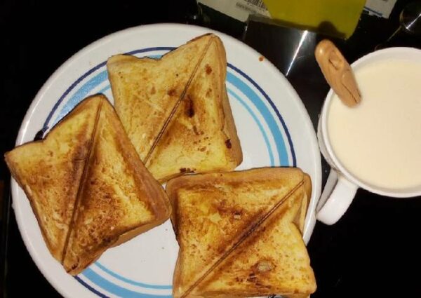 Toasted Bread With Tea
